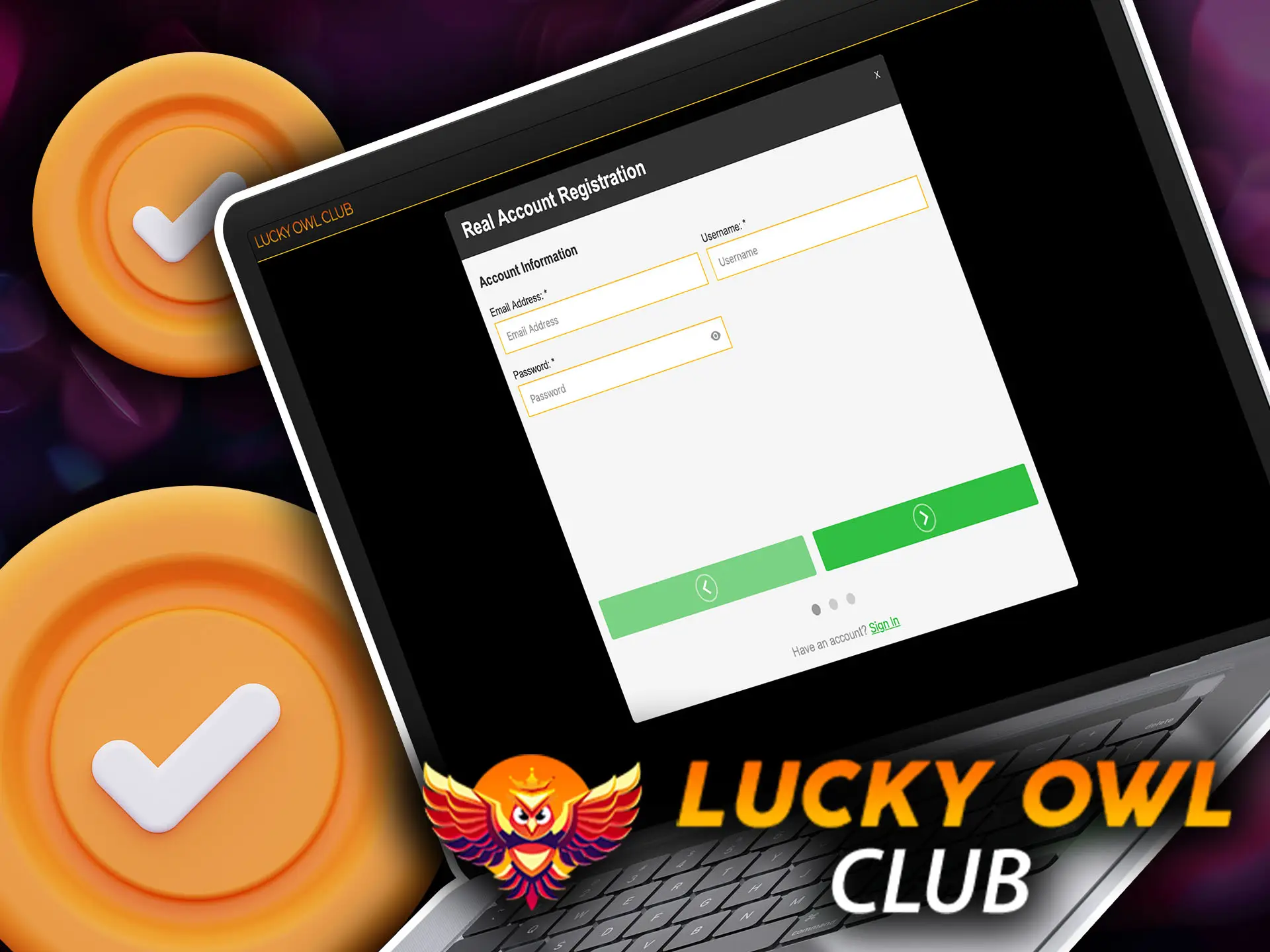 Become a Member of Lucky Owl sign up and start playing today.