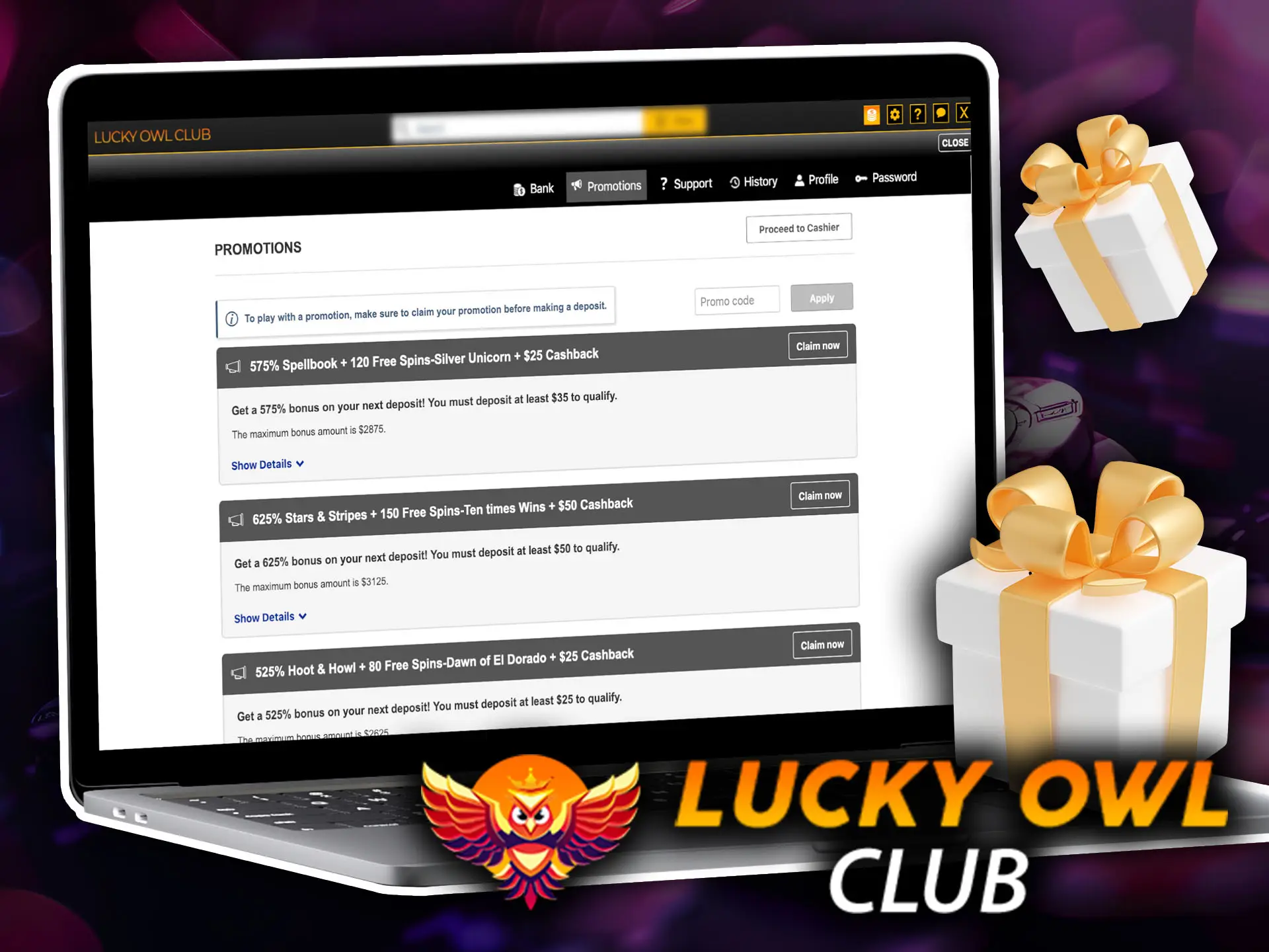 Referral Program at Lucky Owl earn more by inviting others.