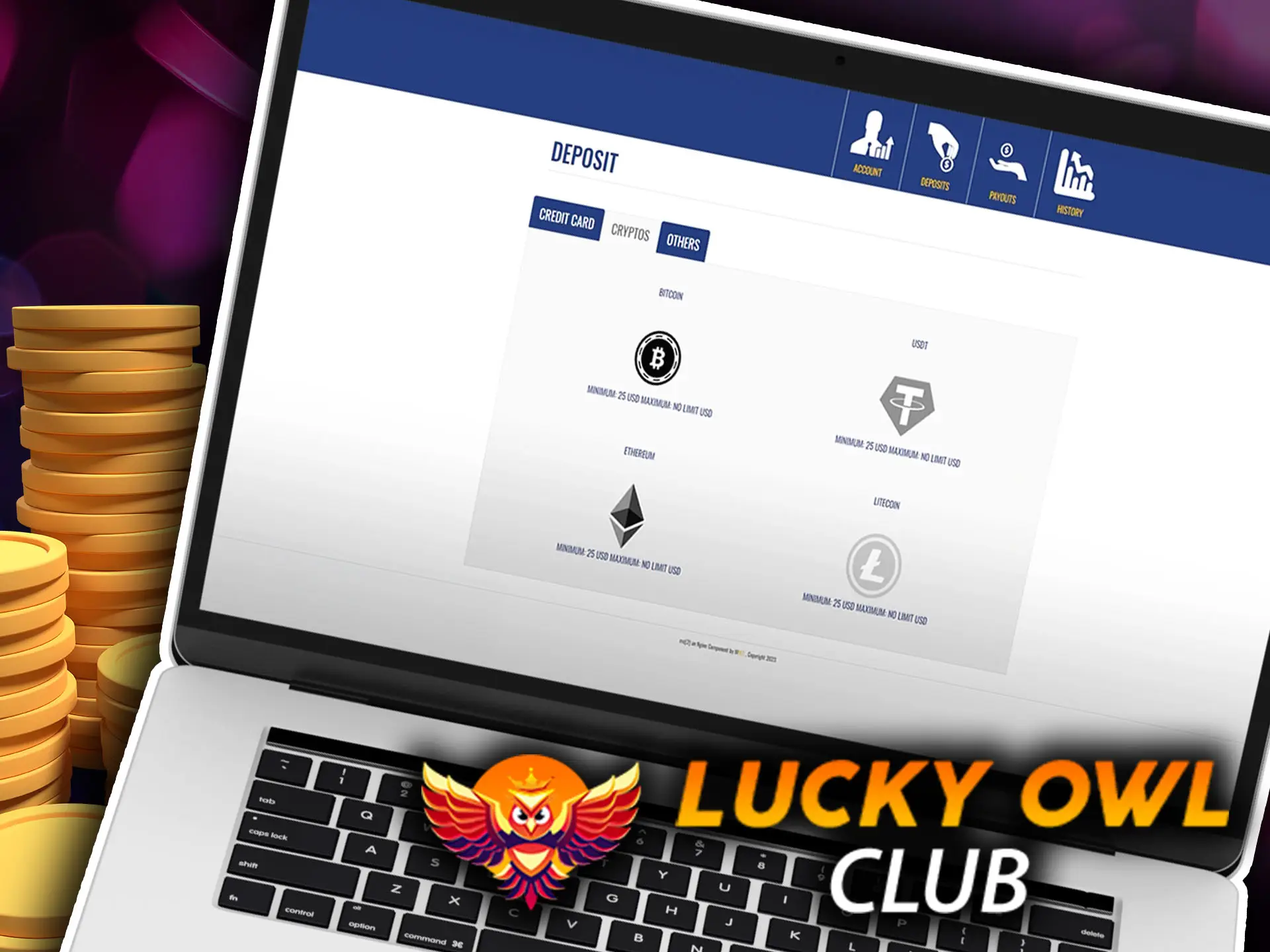 Payment Options at Lucky Owl secure and easy transactions.